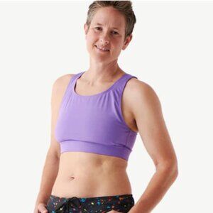 Humankind Compression Swim Top Womens 2XL Lavender Supportive Swim Activewear